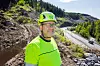 Prosjektsjef Lars Bjørgård ved Vindåsliene ved E6 i Trøndelag. Foto: Bjørn Olav Amundsen