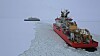 Cruiseskipet Le Commandant Charcot laget en råk på tre nautiske mil for det britiske forskningsskipet RRS Sir David Attenborough.