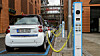 I fjor ble det solgt 25.000 elbiler i Tyskland, og 29.400 plug-in-hybrider. Bildet er fra Potsdamer platz i Berlin.