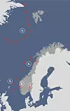 Norge har fem soner som utløser flest jordskjelv: 1: Oslo riftsone, 2: Vestlandet, inkludert Øygarden, 3: Norsk sokkel, 4: Nordlandskysten og Eggakanten, 5: Midt-Atlantiske spredningsakse inkludert Svalbard. Foto: Norsar