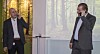 Først med VoLTE: Telenor Norges nye teknologidirektør Magnus Zetterberg og sjefen for mobildivisjonen i Telenor Norge, Bjørn Ivar Moen tok den første samtalen over 4G i Norge.