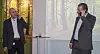 Først med VoLTE: Telenor Norges nye teknologidirektør Magnus Zetterberg og sjefen for mobildivisjonen i Telenor Norge, Bjørn Ivar Moen tok den første samtalen over 4G i Norge.