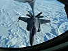 Tanking av norsk F-35A fra fransk KC-135 over Island. Foto: ADJ FABRE Olivier
