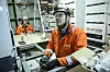 Installasjon av transformatorer, batteripakker og energistyringssystemer om bord på North Sea Giant tok to måneder på Aibel-verftet. Bilde: Peter Tubaas/NCE MCT