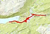 En del av den totale traséen på over ti kilometer som skal ryddes. Illustrasjon: Statens vegvesen