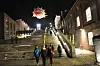 KHIO: Flyvende kunst ved Kunsthøgkolen i Oslo, ved Akerselvas bredder.