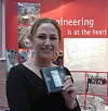 Gro Halnes fra Acergy - inntil nylig bedre kjent som Stolt Offshore, stakk av med premien beregnet på bedriftsutstillere. Halnes vant en iPod nano. Dagen etter vant Anna Kyte Børsheim, trainee i Storebrand.