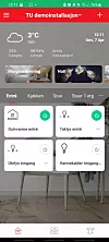 Alle enhetene kan nå kontrolleres i appen. Det er sånn passe praktisk. Mye viktigere er at de kan automatiseres, og at automasjonene kan samles i stemninger som regulerer lys, varme og andre funksjoner over hele huset med et tastetrykk. Foto: Odd Richard Valmot