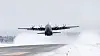 Et C-130J fra 335 skvadron tar av fra Rena i 2016.
