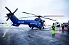 På helikopterbasen i Hammerfest er det i dag staskjonert et EC225 allværs søk- og redningshelikoter (AWSAR). Foto: Eirik Helland Urke