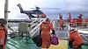 Tilbringertjenesten med helikoptre er en viktig del av norsk petroleumsindustri. Dette bildet er fra produksjonsskipet Åsgard A i Norskehavet.