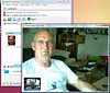 PÅ PC 1: Den enkleste og billigste måten å sette opp en videosamtale på er at begge partene installerer et program som Skype. Denne videosamtalen gikk fra hytta via ICE trådløst internett helt uten forstyrrelser på video og lyd.