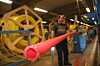 Granulat blir til plastrør i satdig større mengder fra Polyfemos.