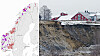 NVE ber Olje- og energidepartementet om mer penger til skredsikring. Bildet viser rasområdet i Sørum, hvor tre personer omkom i november.
