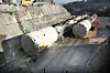 Menneskene på bakken viser de store dimensjonene på tunnelboremaskinene.