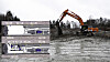 På Huseby i Oslo skal en av to store tunnelboremaskiner, som skal drive den nye vanntunnelen, starte.