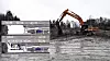 På Huseby i Oslo skal en av to store tunnelboremaskiner, som skal drive den nye vanntunnelen, starte.