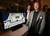 Årets Sharpeste TV? TV-produsenten Sharp viste fram en 40 tommers flatskjerm som hadde sylskarpe bilder med bilder fra en Blueray-spiller.