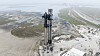 Et udatert bilde viser Starship-raketten til SpaceX på utskytingsstedet i Boca Chica i Texas.