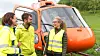 Kari Charlotte Sellgren fra Nye Veier, Craig Christensen og Guro Huun Skurdal fra Emerald Geomodelling hadde høye forventninger før testflygningen startet i Stjørdal.