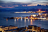 Hammerfest sentrum med Hammerfest LNG på Melkøya.