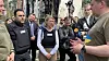 Utenriksminister Anniken Huitfeldt og stortingspresident Masud Gharahkhani i Kyiv i mai i fjor.