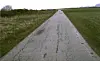 Ifølge Trøndelag fylkeskommune har det oppstått skader på flere fylkesveier rundt Ørland flystasjon.