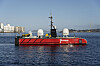 18 meter lange Blue Eclipse, den største USV-en i flåten til Fugro, skal kartlegge over 675 km² i Nordsjøen for Kartverket og Mareano-programmet.