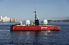 18 meter lange Blue Eclipse, den største USV-en i flåten til Fugro, skal kartlegge over 675 km² i Nordsjøen for Kartverket og Mareano-programmet.