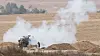 Israelsk artilleri sikter seg inn mot Gaza.