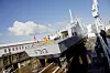 Fregatten KNM Helge Ingstad i Navantias tørrdokk i Ferrol i Spania før sjøsettingen 23. november 2007. Foto: Stian Lysberg Solum/Forsvaret