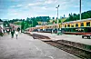 Den gang Norge var som et postkort. Lyntoget Dovreekspressen på Dombås stasjon i 1965. Foto: Alf Steinar Grønvold