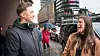 Kristoffer Dagestad (t.v.) og Martine Lysebo (t.h) syntes noe av det mest spennende med generasjon Z-satsingen har vært å høre hva andre motiveres av. – Forutsigbarhet, for eksempel. Det er veldig langt ned på min liste, sier Lysebo. Selv motiveres hun heller av ansvar. Foto: Eirik Helland Urke
