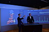 Kristian Kleiveland og Per Huse fra Rolls-Royce Ship Intelligence med den nyeste digitale tjenesten Health Management. Med sensorer på en rekke typer utstyr, gis et holistisk bilde av skipet eller riggens tilstand.