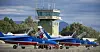 De franske oppvisningsflygerne flyr treningsflyet Dassault/Dornier Alphajet