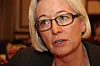 SPs parlamentariske leder Marit Arnstad mener AP har kommet med en finte for å slippe å si direkte nei til Northconnect. Bilde: Joachim Seehusen/arkiv