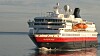 Hurtigrutens MS Nordnorge like ved Lofoten. a.