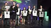Alle nominerte kom på scenen under utdelingen. Fra venstre: Esben Beck fra Stingray Marine Solutions, Tekna-president Lise Lyngsnes Randeberg, Frode Jenset i Wärtsila, Borghild Folkedal i Hawle Water Technology, Ole Dahlberg og Geir Fonnum fra Thermo Fisher Scientific og Torgeir Kvildal fra Yara.