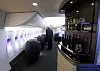 Dette er et eksempel på en første klasse-innredning i snuta på den kommende nye jumbojeten, 747-8.