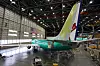 De nesten ferdige 737-flyene tilbringer fem dager på Renton før første flygning, 'B1'. Det siste som skjer på flyene er avionikk-installasjon, motortest og drivstofftanking. Flyene kan også bli malt her eller på Boeing Field. Denne 737-800-maskinen skal leveres til Virgin.