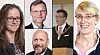 Fra venstre: Monica Rolfsen, Per Michael Johansen (øverst), Tor Grande (nederst), Dag Rune Olsen og Anne Borg.