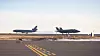 Norsk F-35A sammen med et amerikansk KC-10 Extender mellomlandet på Keflavik 14. mars 2021. Tre kampfly var da på vei til Luke flystasjon for å øke utdanningskapasiteten der, men om noen dager skal fire fly tilbake igjen til Norge. Foto: Ole Andreas Vekve/ Forsvaret