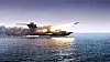 MD-160, det eneste ekranoplanet i Lun-klassen som ble bygget, avfyrer et missil under testing.