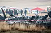 Utbrente rester etter to av motorene til det tyrkiske C-130E Hercules-flyet som styrtet i Sighnaghi, Georgia 11. november 2025.
