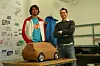 Seks studenter - her ved to av dem - ved Industri Design-linja ved Høgskolen i Østfold jobber under navnet seg TECC - TuneEcoCarConcept. Teknologi og design går hånd i hånd.