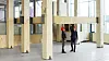 Det nykonstruerte hulldekket er klart til bruk, her et eksemplar montert på Charlottenlund vgs.