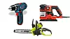 Bosch GSR 10,8-2-LI Professional, Black&Decker Duosand og Ryobi 36V Lithium+.