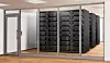 Med rack-monterte HP-arbeidsstasjoner sikres sensitiv data i bedriftens lokaler, samtidig som utviklerne kan jobbe på dem fra overalt med HP Anyware. Foto: HP