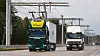 Siemens' eHighway-system gjør det mulig å gi fremdrift og batterilading til hydride lastebiler.