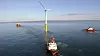 Equinor satser på flytende havvind, i form av konseptet de kaller Hywind. Denne teknologien er foreløpig langt unna å være lønnsom. Foto: Equinor